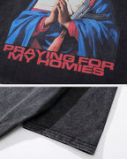 Men oversized t-shirt "Praying"