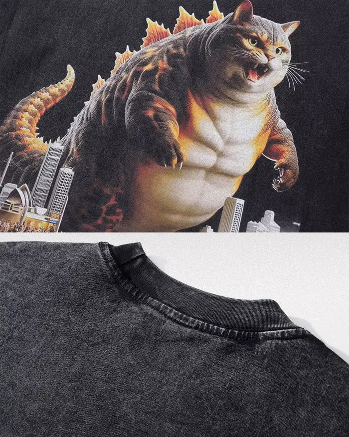 Men's oversized t-shirt "Kazzilla"