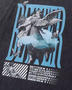 Men's oversized t-shirt vintage "Better"