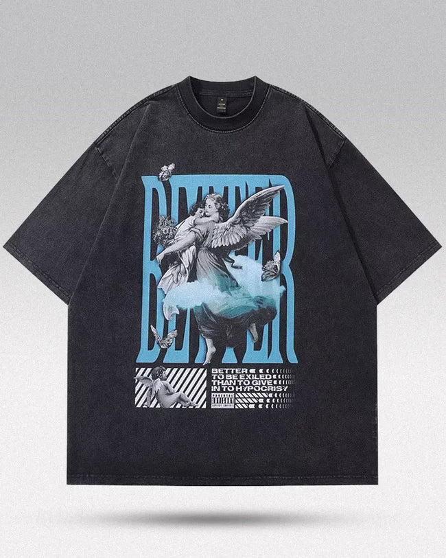Men's oversized t-shirt vintage "Better" Hover Image