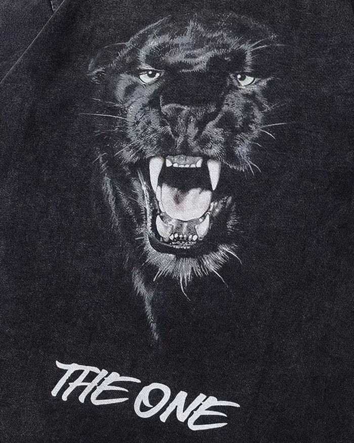 Men's oversized vintage t-shirt "One"