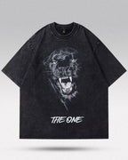 Men's oversized vintage t-shirt "One"