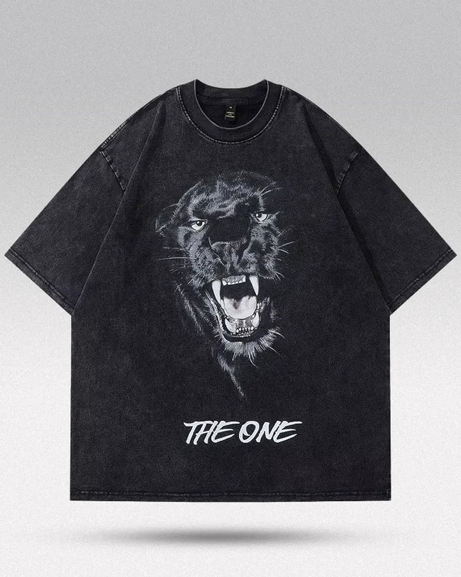 Men's oversized vintage t-shirt "One" Hover Image