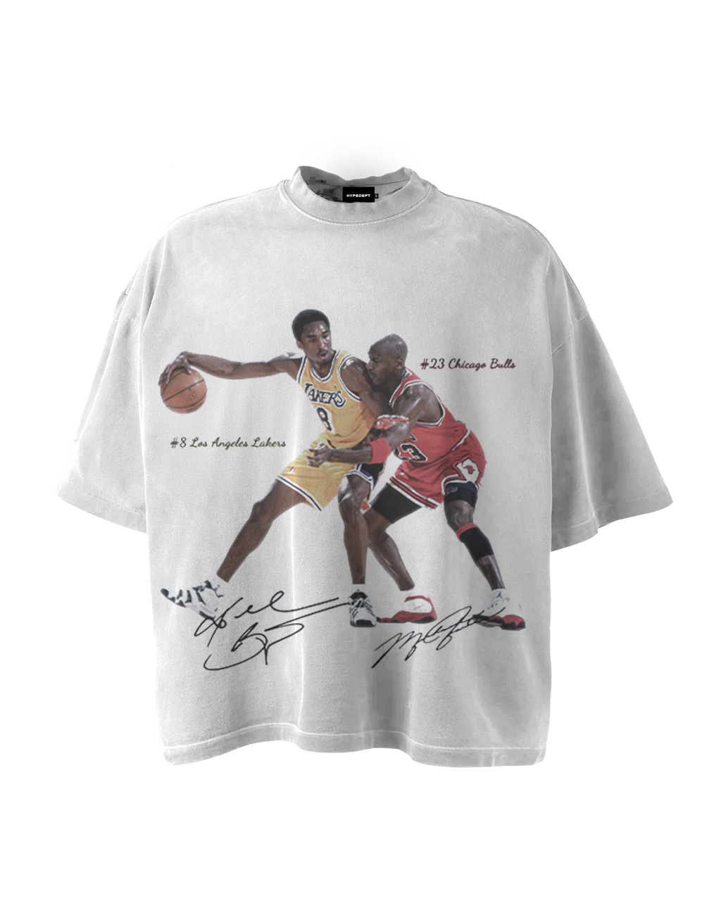 ShineNest Vintage Basketball Legends Graphic Oversized T-Shirt