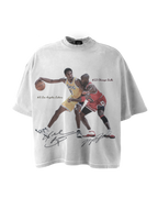 ShineNest Vintage Basketball Legends Graphic Oversized T-Shirt