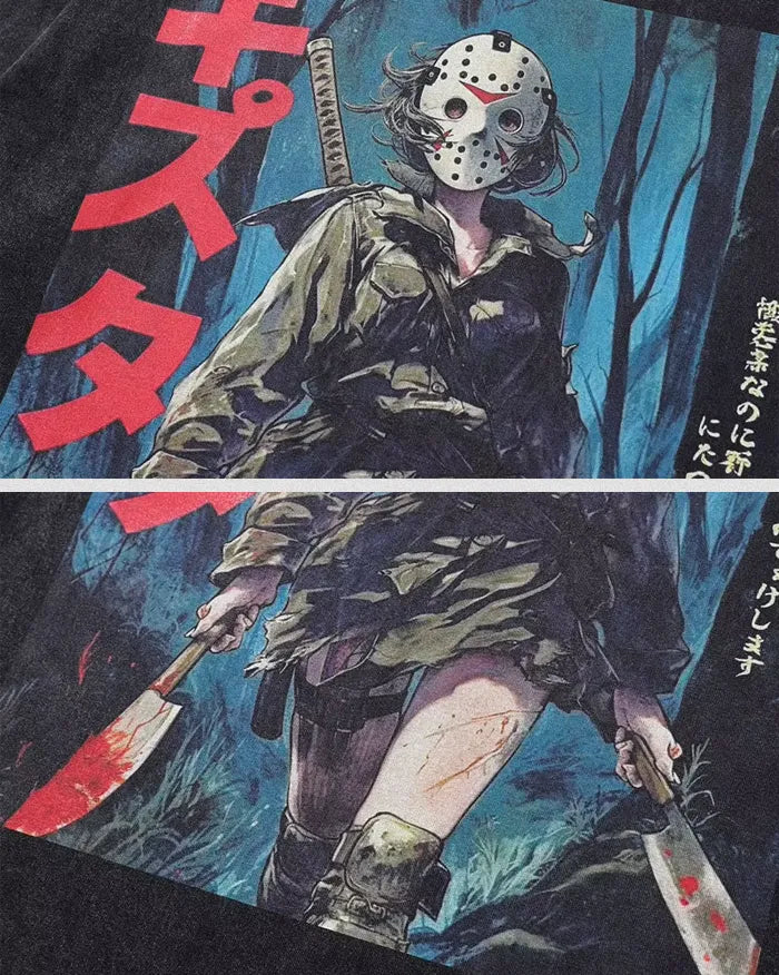 Oversized anime t-shirt "Shadow"