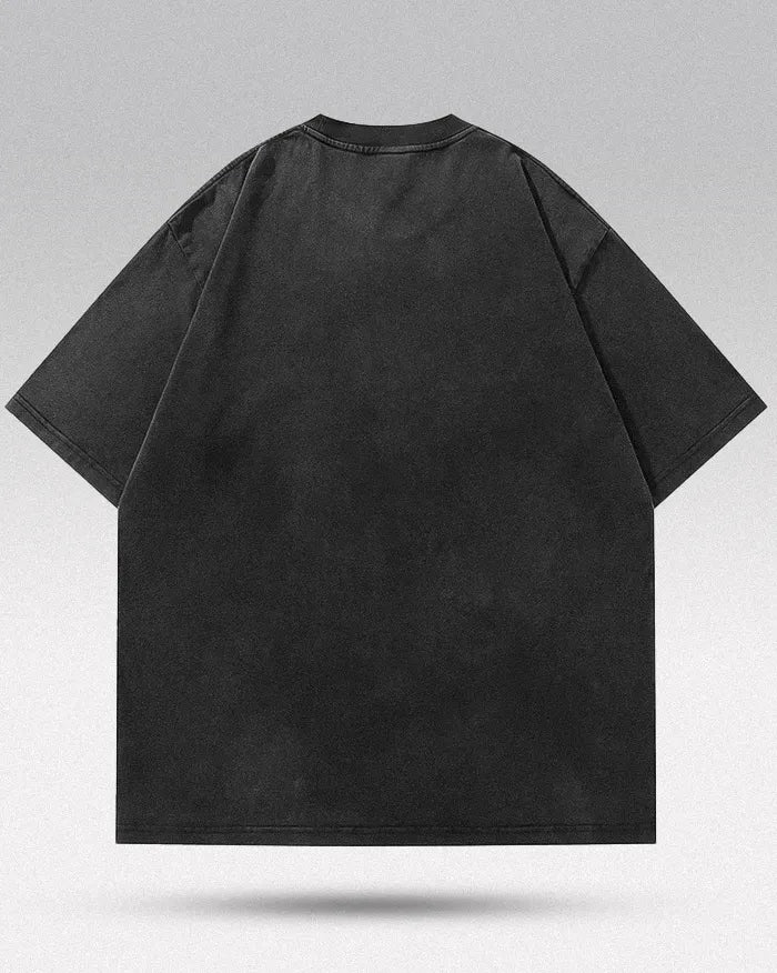 Oversized black t-shirt "Kinetic"