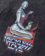 Oversized Cyber y2k t-shirt "Reckless"