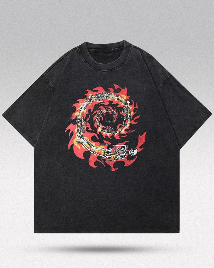 Oversized tee men "Inferno"