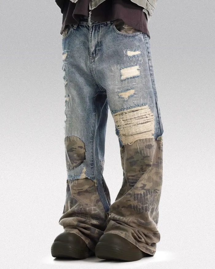 Patchwork jeans "Alpha"