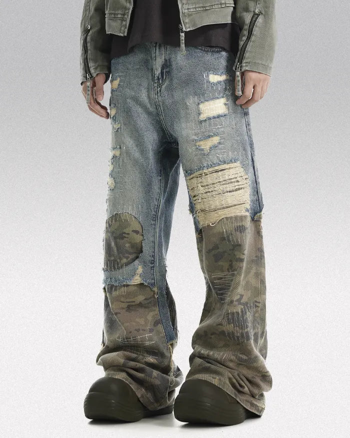 Patchwork jeans "Alpha"