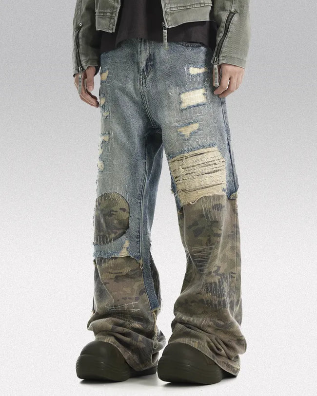 Patchwork jeans "Alpha" Hover Image