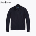 Ralph Lauren Mesh-Strickpullover aus Baumwolle mit Viertelreißverschluss