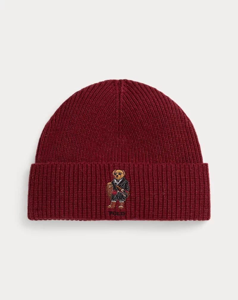 Ralph Lauren Polo Bear Rippstrick-Mütze