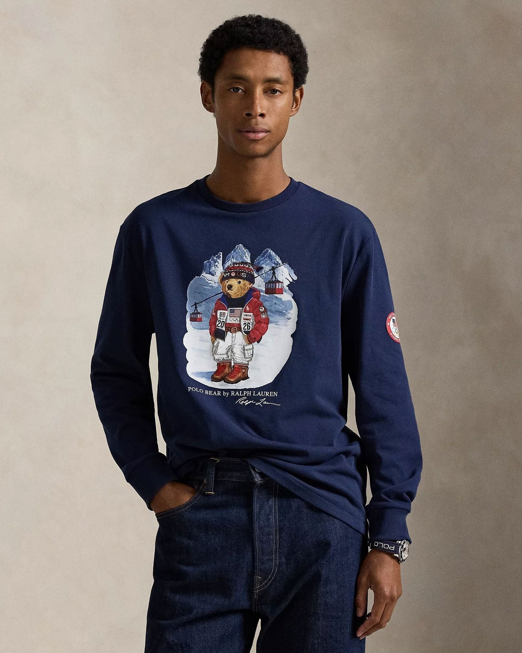 Ralph Lauren Team USA Polo Bär T-Shirt