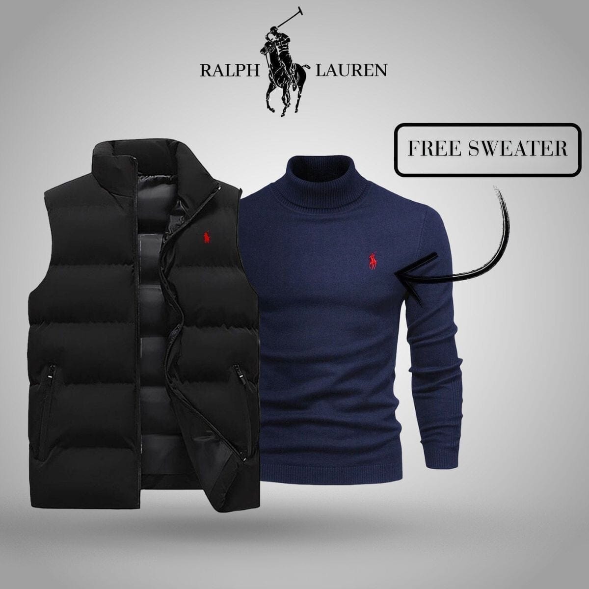 Ralph Lauren Weste + exklusiver Gratis-Pullover (ABVERKAUF)