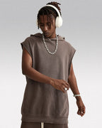 Sleeveless hoodie "Lazuli"