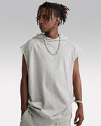 Sleeveless hoodie "Lazuli"