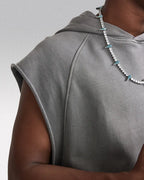 Sleeveless hoodie "Lazuli"
