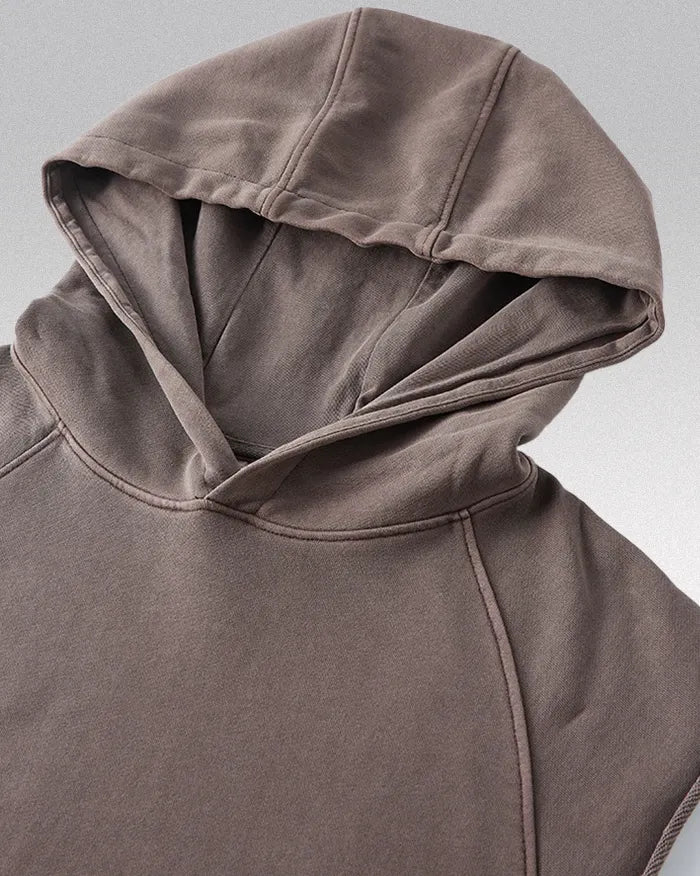 Sleeveless hoodie "Lazuli"