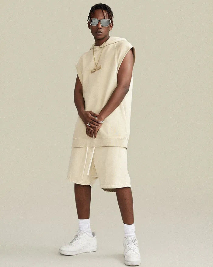 Sleeveless hoodie "Lazuli"