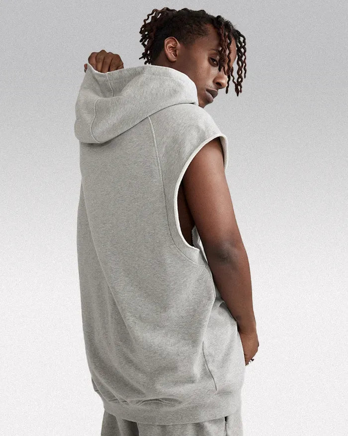Sleeveless hoodie "Lazuli"