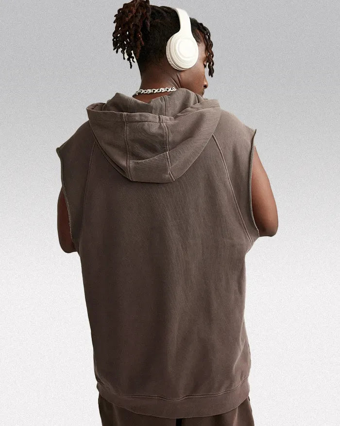 Sleeveless hoodie "Lazuli"