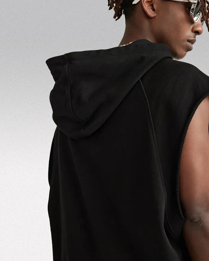 Sleeveless hoodie "Lazuli"