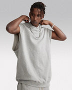 Sleeveless hoodie "Lazuli"