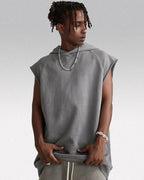 Sleeveless hoodie "Lazuli"