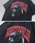 T-shirt oversized y2k "Nightcrawler"