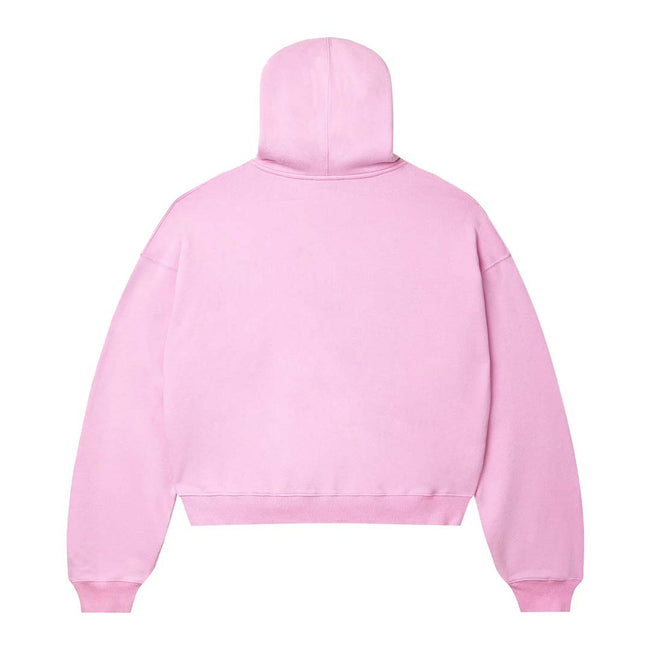 Vale Forever Dreams Distressed Zip Up Hoodie 'Pink' Main Image