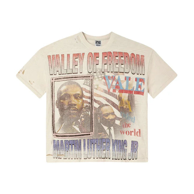 Vale Forever Freedom Tee MLK Distressed Cream Hover Image