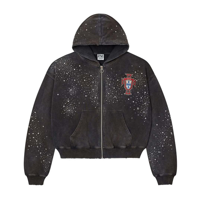 Vale Forever Pluto Clustered Zip Up Hoodie Black Hover Image