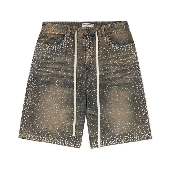 Vale Forever Rainstorm Jean Shorts Mid Wash Hover Image