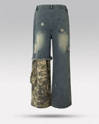Vintage patchwork jeans "Lynxwave"