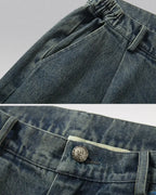 Vintage patchwork jeans "Lynxwave"