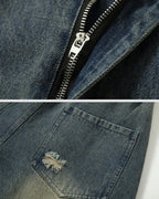 Vintage patchwork jeans "Lynxwave"
