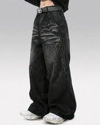 Y2k black baggy jeans "Sonic"