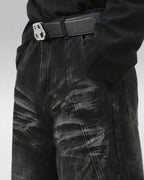 Y2k black baggy jeans "Sonic"