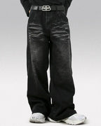 Y2k black baggy jeans "Sonic"