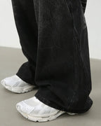 Y2k black baggy jeans "Sonic"