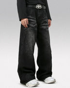 Y2k black baggy jeans "Sonic"