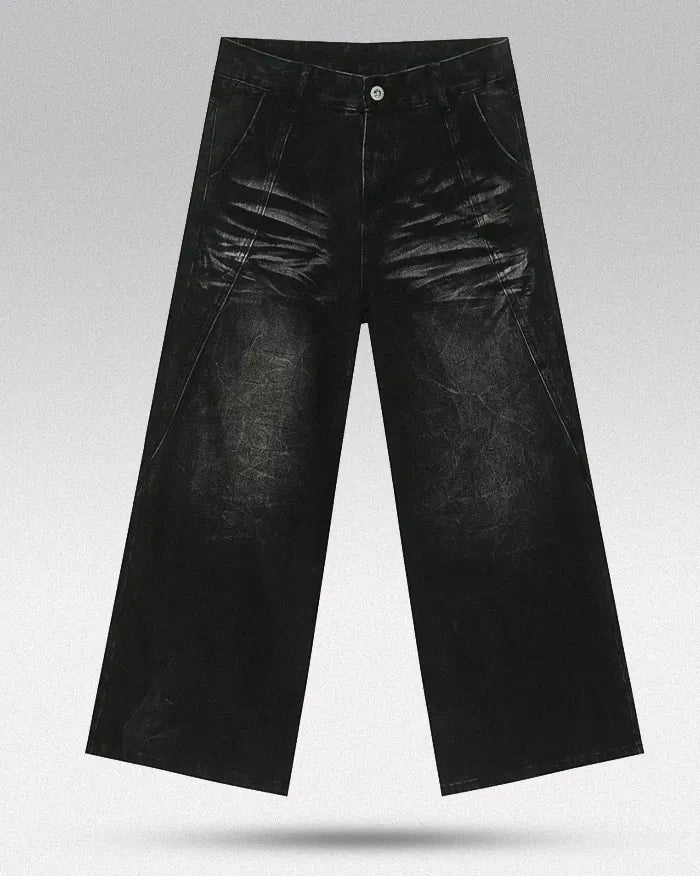 Y2k black baggy jeans "Sonic"