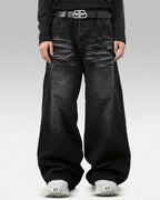 Y2k black baggy jeans "Sonic"