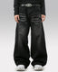 Y2k black baggy jeans "Sonic"