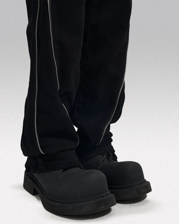 Y2k black jeans men "Eclipse"
