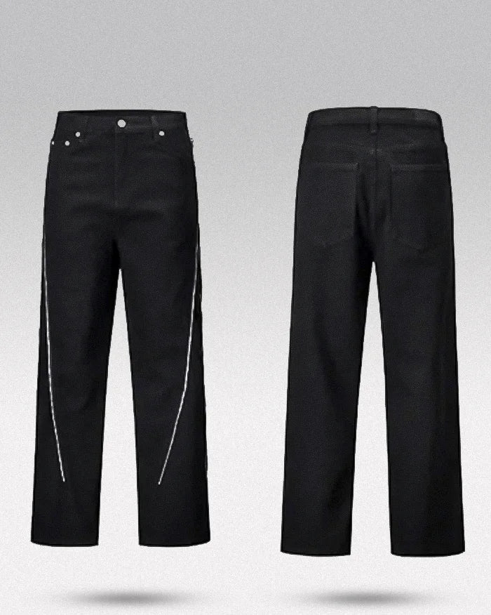 Y2k black jeans men "Eclipse"