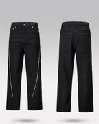 Y2k black jeans men "Eclipse"