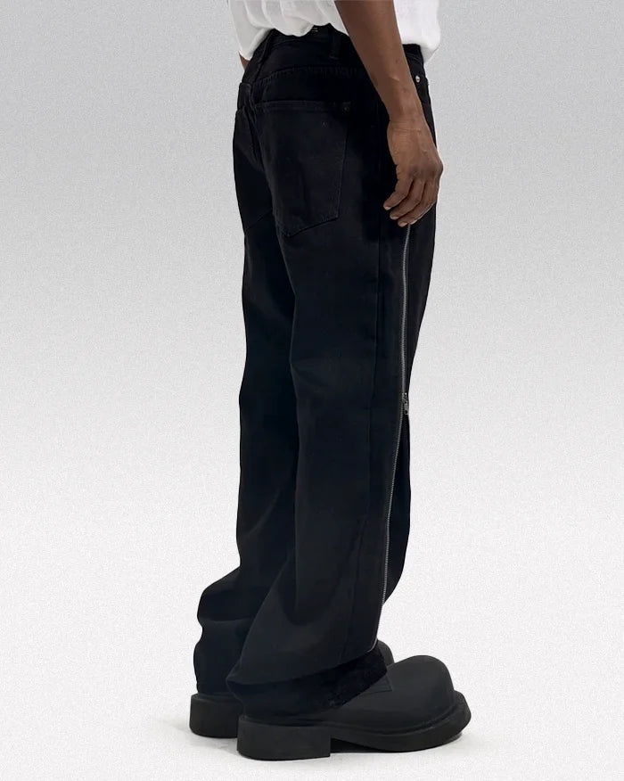 Y2k black jeans men "Eclipse"